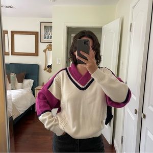 vintage chunky knit sweater